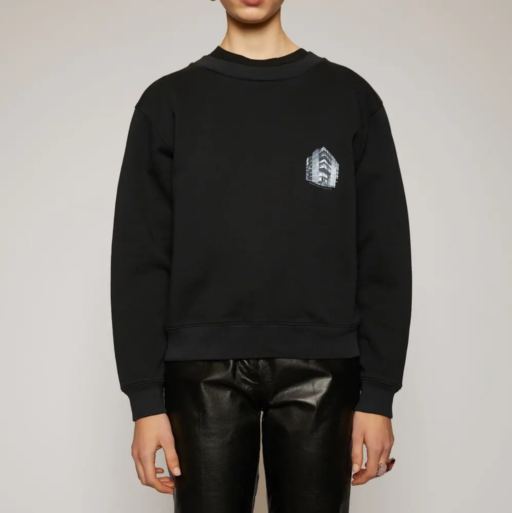 SS20 ACNE STUDIOS HEADQUARTER PRINT SWEATSHIRT XXS